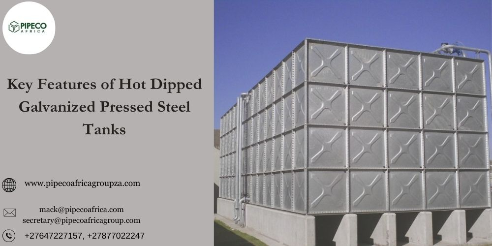HDG steel water tank